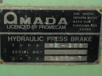 プレスブレーキ【2010816】アマダ製中古板金機械プレスブレーキRG-200買取