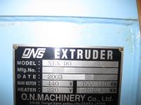 押出機【2010820】ナカムラ産機㈱製中古プラスチック押出機NEX90　2003年製買取