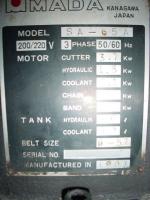 プレス機械【2006002】アマダ製中古プレス機械ロータリーパイプカッターSA-65型1993年製買